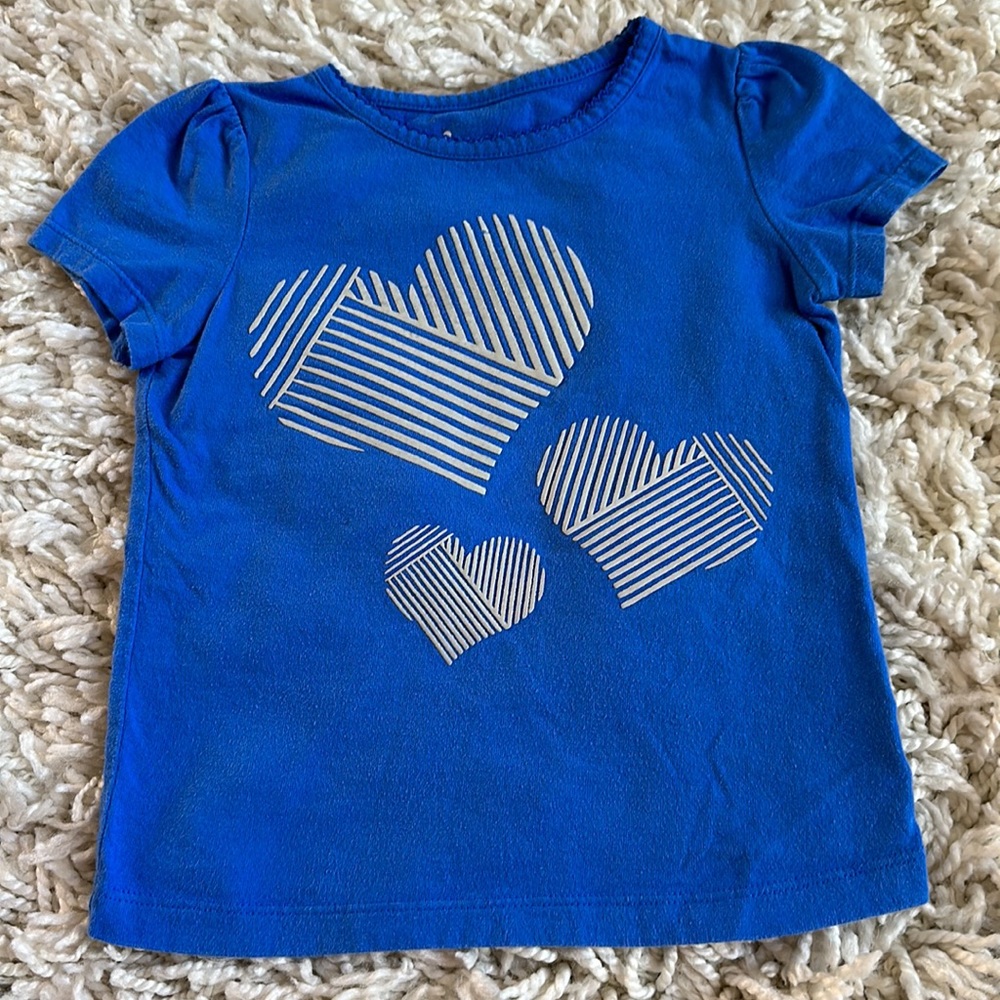 Circo Girl Heart Top Size 4T Blue